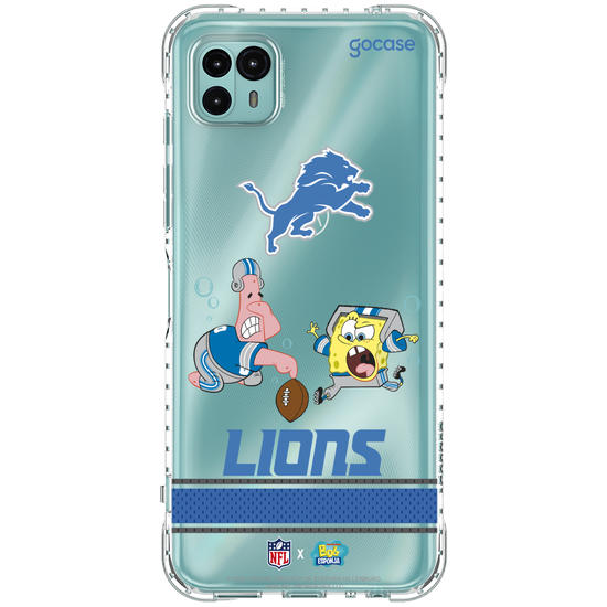 Capinha para celular  NFL x Bob Esponja - Detroid Lions