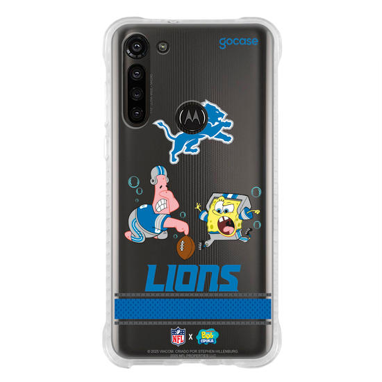 Capinha para celular  NFL x Bob Esponja - Detroid Lions