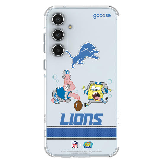 Capinha para celular  NFL x Bob Esponja - Detroid Lions