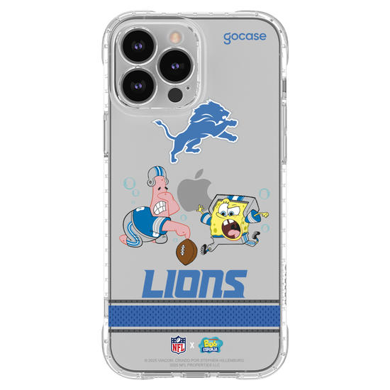 Capinha para celular  NFL x Bob Esponja - Detroid Lions