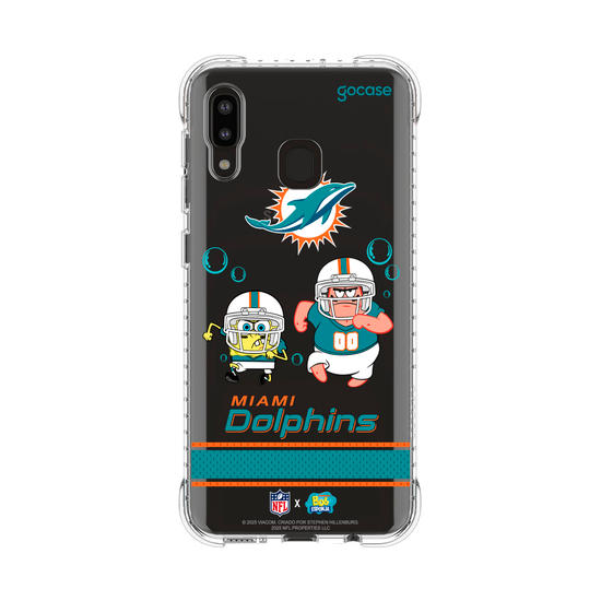 Capinha para celular  NFL x Bob Esponja - Miami Dolphins