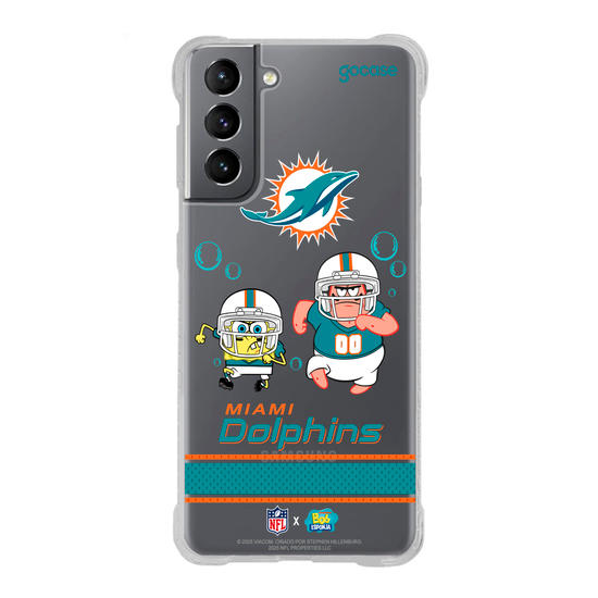 Capinha para celular  NFL x Bob Esponja - Miami Dolphins