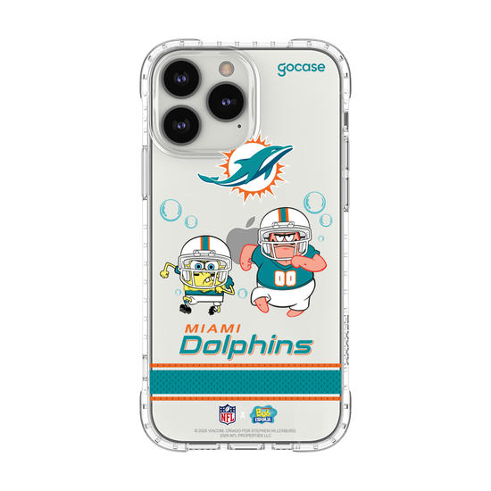 Capinha para celular  NFL x Bob Esponja - Miami Dolphins