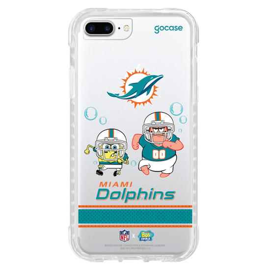 Capinha para celular  NFL x Bob Esponja - Miami Dolphins