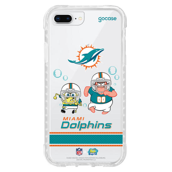 Capinha para celular  NFL x Bob Esponja - Miami Dolphins