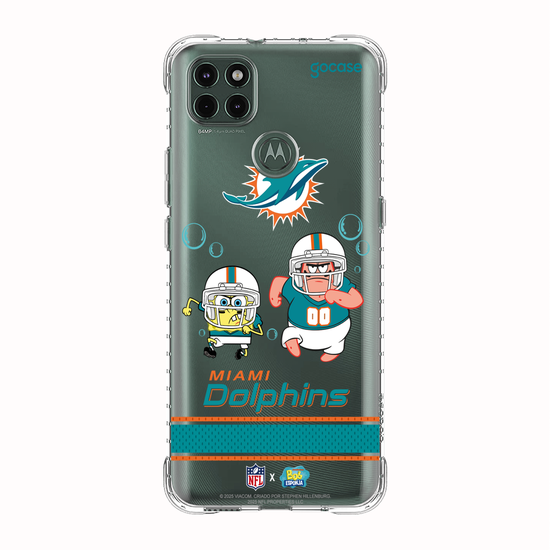 Capinha para celular  NFL x Bob Esponja - Miami Dolphins