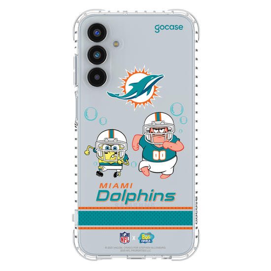 Capinha para celular  NFL x Bob Esponja - Miami Dolphins