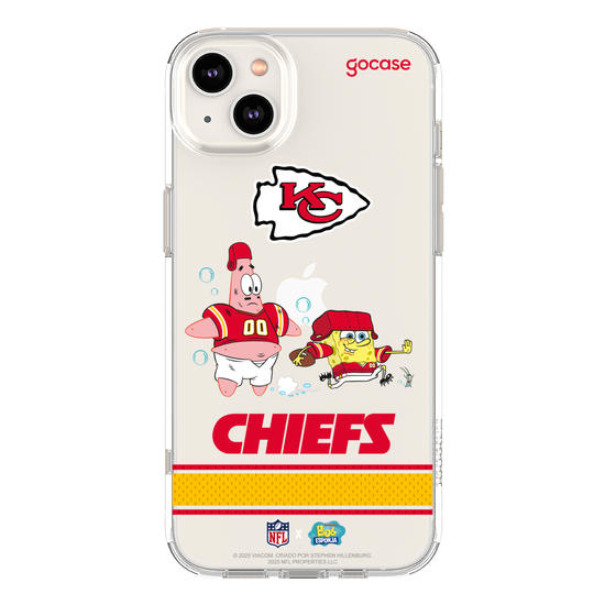 Capinha para celular  NFL x Bob Esponja - Kansas City Chiefs