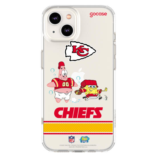 Capinha para celular  NFL x Bob Esponja - Kansas City Chiefs