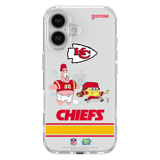 Capinha para celular  NFL x Bob Esponja - Kansas City Chiefs