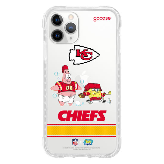 Capinha para celular  NFL x Bob Esponja - Kansas City Chiefs