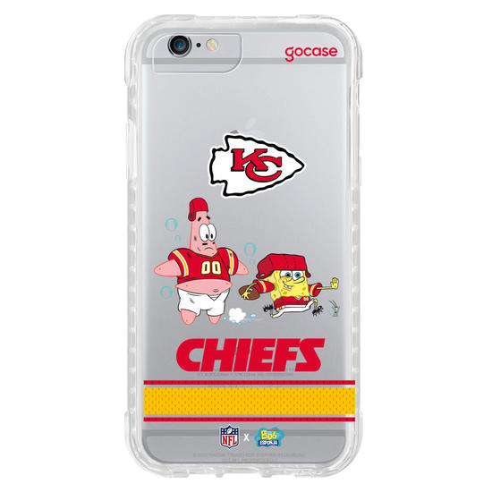 Capinha para celular  NFL x Bob Esponja - Kansas City Chiefs