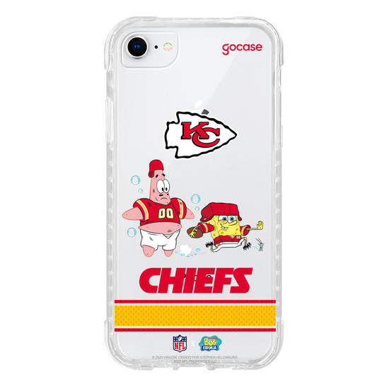 Capinha para celular  NFL x Bob Esponja - Kansas City Chiefs
