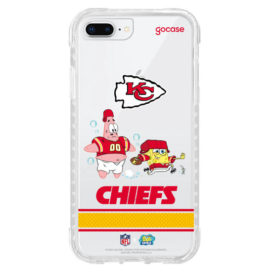 Capinha para celular  NFL x Bob Esponja - Kansas City Chiefs