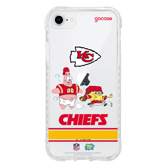 Capinha para celular  NFL x Bob Esponja - Kansas City Chiefs