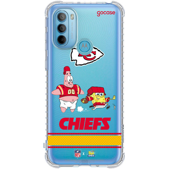 Capinha para celular  NFL x Bob Esponja - Kansas City Chiefs
