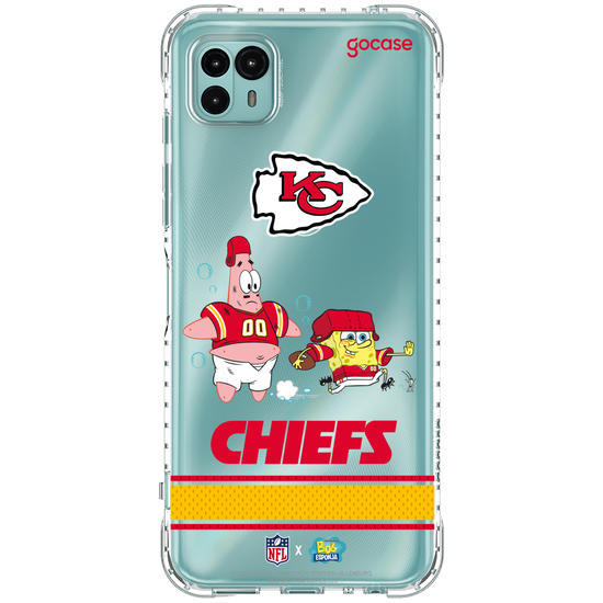 Capinha para celular  NFL x Bob Esponja - Kansas City Chiefs