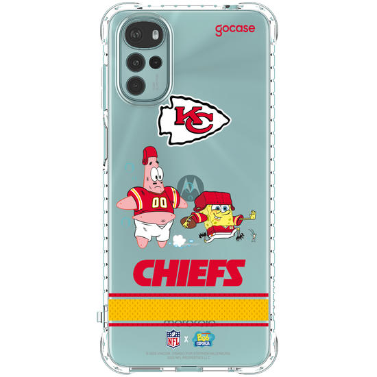 Capinha para celular  NFL x Bob Esponja - Kansas City Chiefs