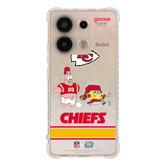 Capinha para celular  NFL x Bob Esponja - Kansas City Chiefs