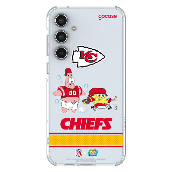 Capinha para celular  NFL x Bob Esponja - Kansas City Chiefs