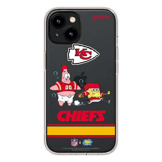 Capinha para celular  NFL x Bob Esponja - Kansas City Chiefs