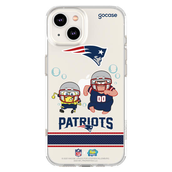 Capinha para celular  NFL x Bob Esponja - New England Patriots