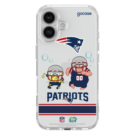 Capinha para celular  NFL x Bob Esponja - New England Patriots