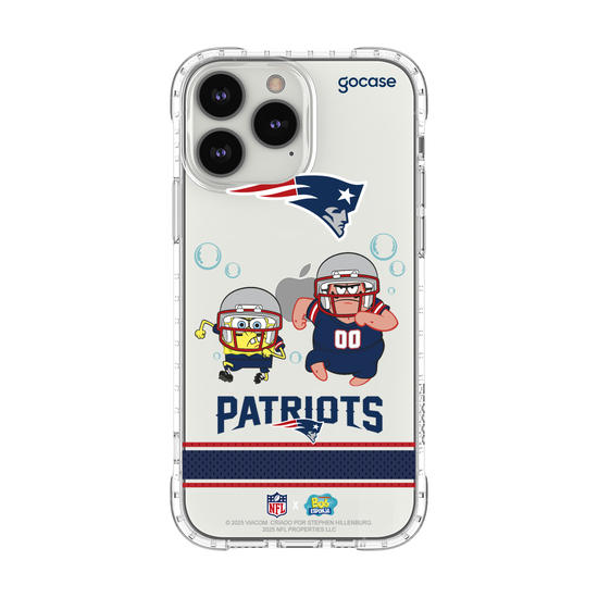 Capinha para celular  NFL x Bob Esponja - New England Patriots