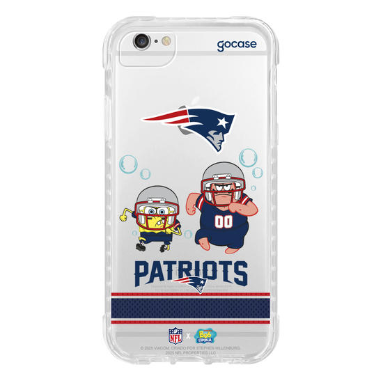 Capinha para celular  NFL x Bob Esponja - New England Patriots