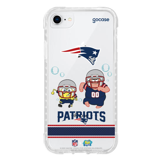 Capinha para celular  NFL x Bob Esponja - New England Patriots