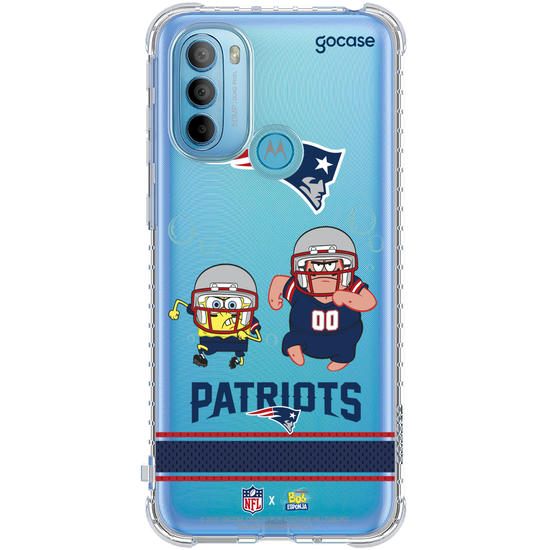 Capinha para celular  NFL x Bob Esponja - New England Patriots