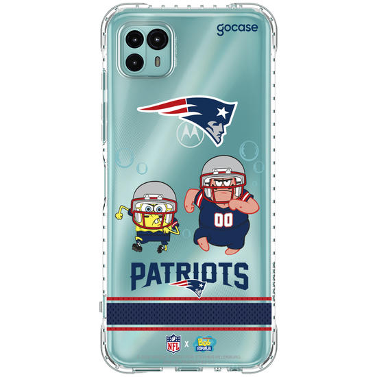 Capinha para celular  NFL x Bob Esponja - New England Patriots