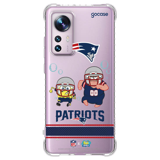Capinha para celular  NFL x Bob Esponja - New England Patriots
