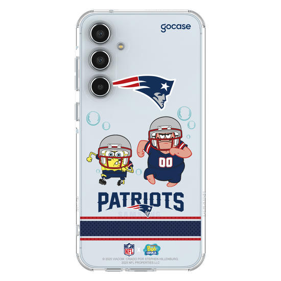 Capinha para celular  NFL x Bob Esponja - New England Patriots