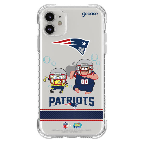 Capinha para celular  NFL x Bob Esponja - New England Patriots