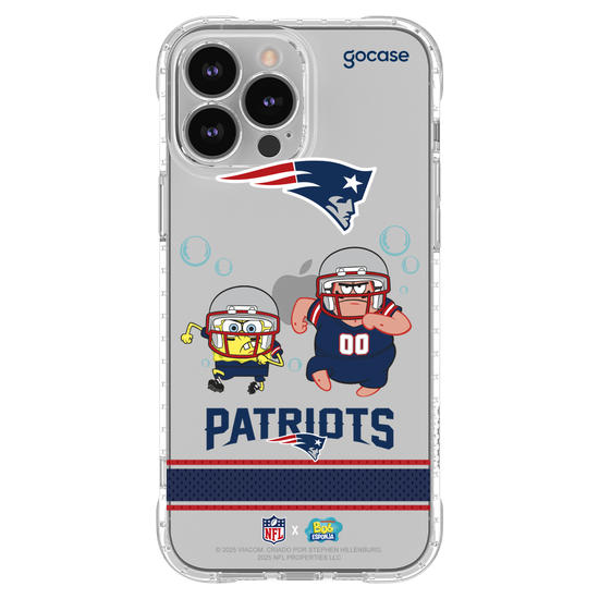 Capinha para celular  NFL x Bob Esponja - New England Patriots