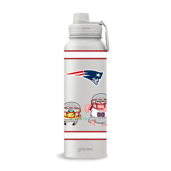Garrafa Térmica Fresh - NFL x Bob Esponja - New England Patriots