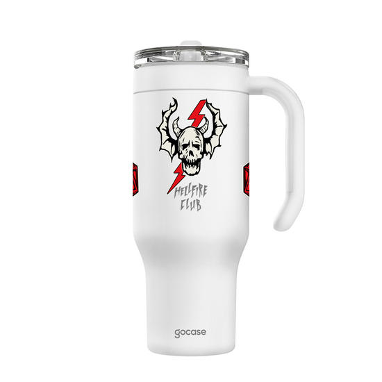 Copo Térmico Life + Ebook -  Stranger Things - Hellfire Club