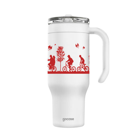 Copo Térmico Life + Ebook -  Stranger Things - Noite em Hawkins