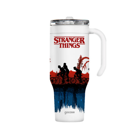 Copo Térmico Life + Ebook -  Stranger Things - Inverso