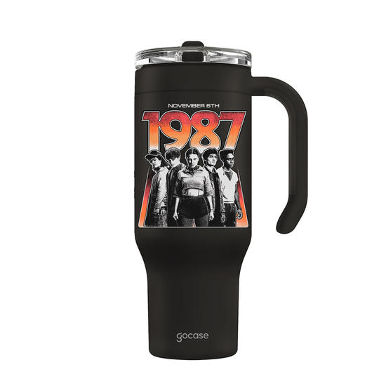 Copo Térmico Life + Ebook -  Stranger Things - Hawkins 1987