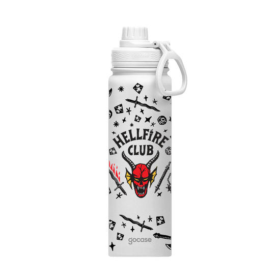 Garrafa Térmica Fresh -  Stranger Things - Hellfire Club Pattern