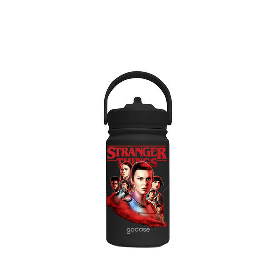 Garrafa Térmica Mini + Ebook -  Stranger Things - Stranger Squad