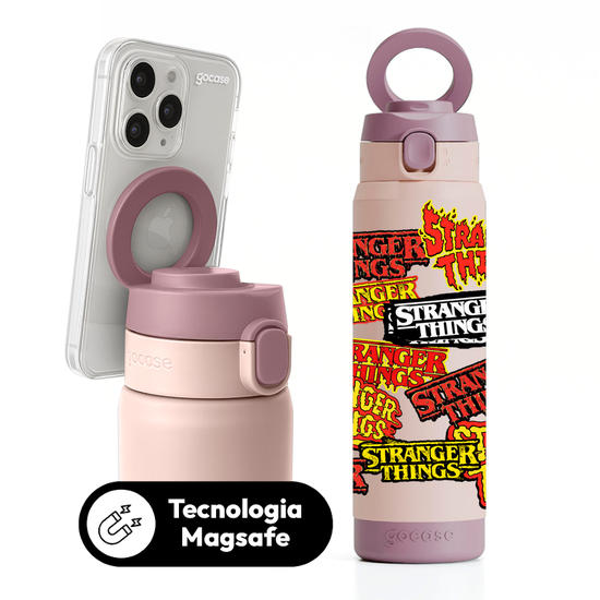 Garrafa Térmica Magsafe + Ebook - Stranger Things - Logomaniac