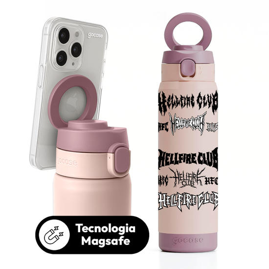 Garrafa Térmica Magsafe + Ebook - Stranger Things - Hellfire Festival Lineup