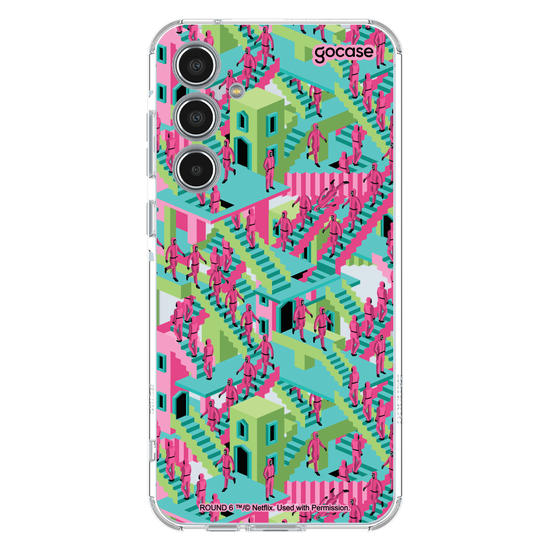 Capinha para celular  Round 6 - Labirinto de Escadas