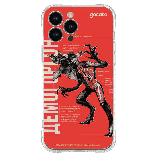 Capinha para celular Stranger Things - Demogorgon Anatomy