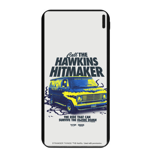 Carregador Portátil Fast Charge -  Stranger Things - Hawkins Hitmaker