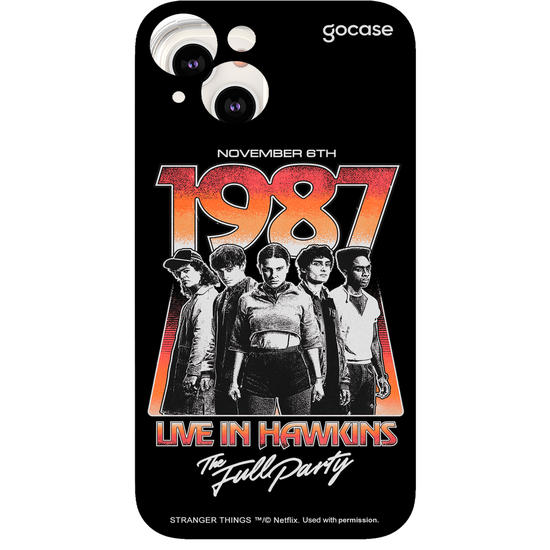 Capinha para celular  Stranger Things - Hawkins 1987