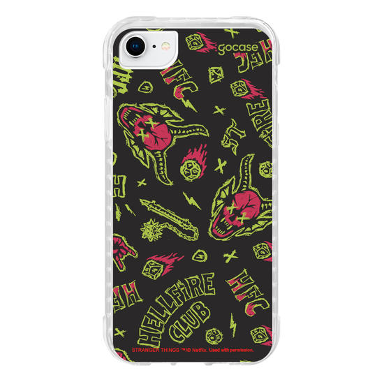 Capinha para celular  Stranger Things - HellFire Neon Vibes